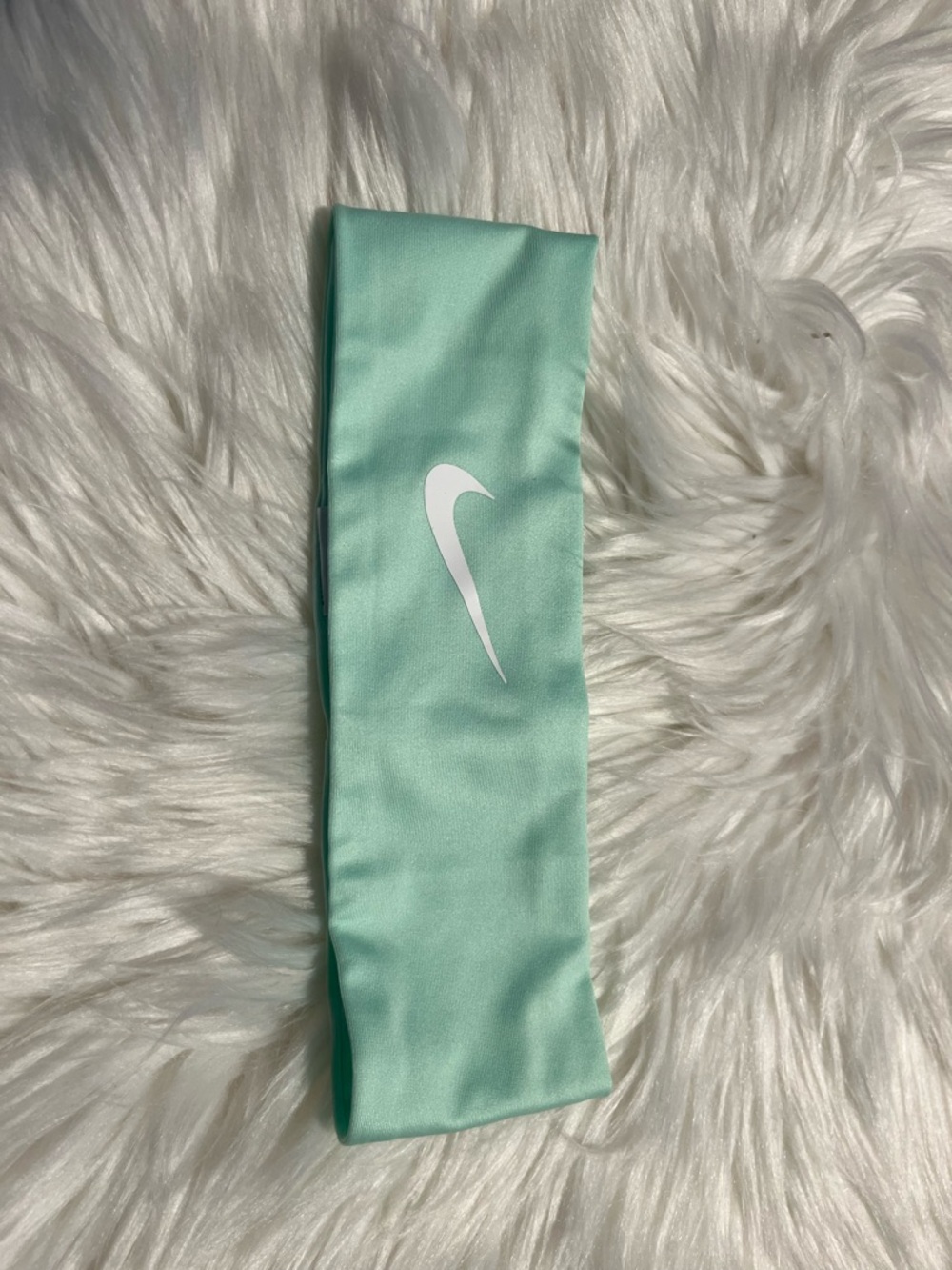 Nike Mint Green Kids Headband with White Swoosh NWT